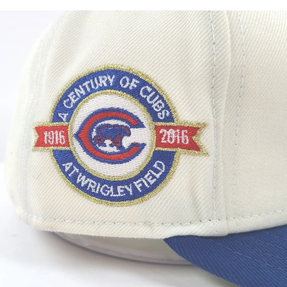 Chicago‎ Cubs Century at Wrigley Field Hat Mens 7 5/8 Cream New Era MLB Baseball